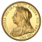 Image of a 1893 Gold Sovereign: Victoria (Old Head) - London