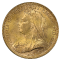 Image of a 1893 Gold Sovereign: Victoria (Old Head) - Melbourne