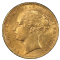 Image of a 1874 Gold Sovereign: Victoria (Young Head) - London