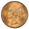 Image of a 1873 Gold Sovereign: Victoria (Young Head) - Melbourne